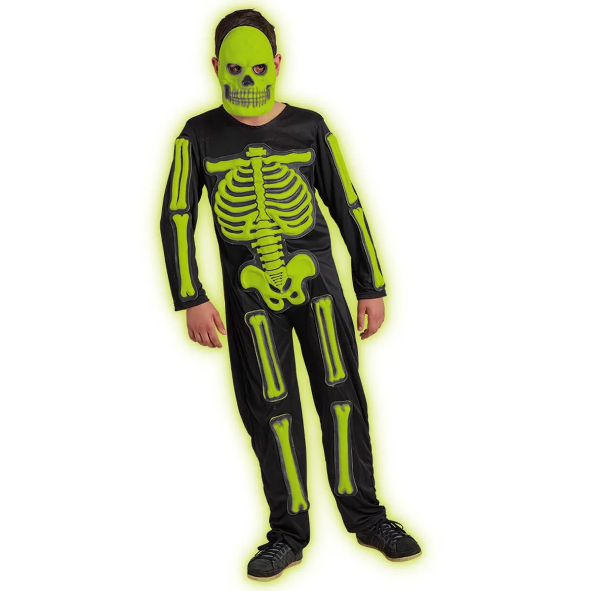 Best Gifi Déguisement squelette phosphorescent 11/14 ans Halloween