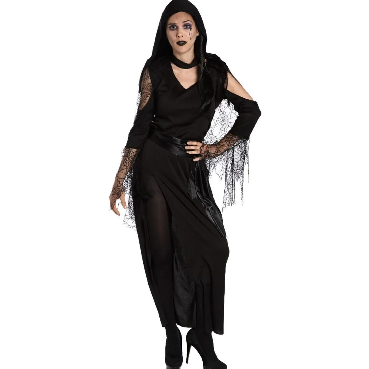 Clearance Gifi Déguisement veuve noire femme Halloween taille L