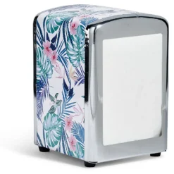 Outlet Gifi Distributeur de serviettes de table oiseau tropical en métal