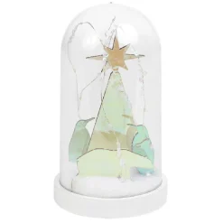 Gifi Dôme lumineux 10 LEDs pingouins et ours iridescent Ø11xH20cm^ Décoration Intérieure De Noël