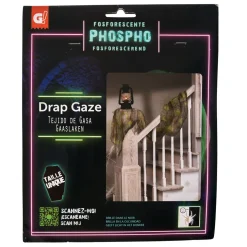 Clearance Gifi Drap de gaze gris phosphorescent décoration Halloween