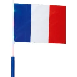 Hot Gifi Drapeau avec embout lumineux supporter France