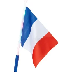 Hot Gifi Drapeau avec embout lumineux supporter France