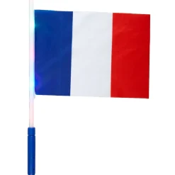 Outlet Gifi Drapeau avec embout lumineux supporter France