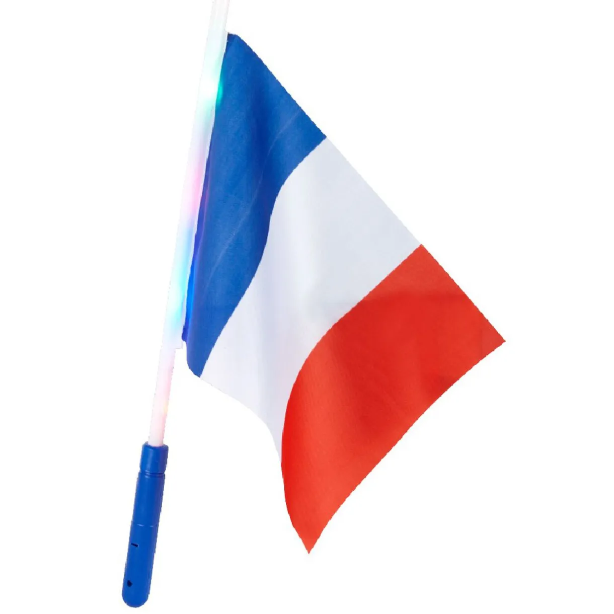 Outlet Gifi Drapeau avec embout lumineux supporter France
