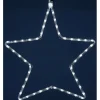 Gifi Etoile lumineuse blanche fixe^ Décoration Extérieure De Noël