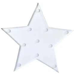 Gifi Etoile lumineuse blanche Noël à poser h. 32 cm^ Décoration Extérieure De Noël