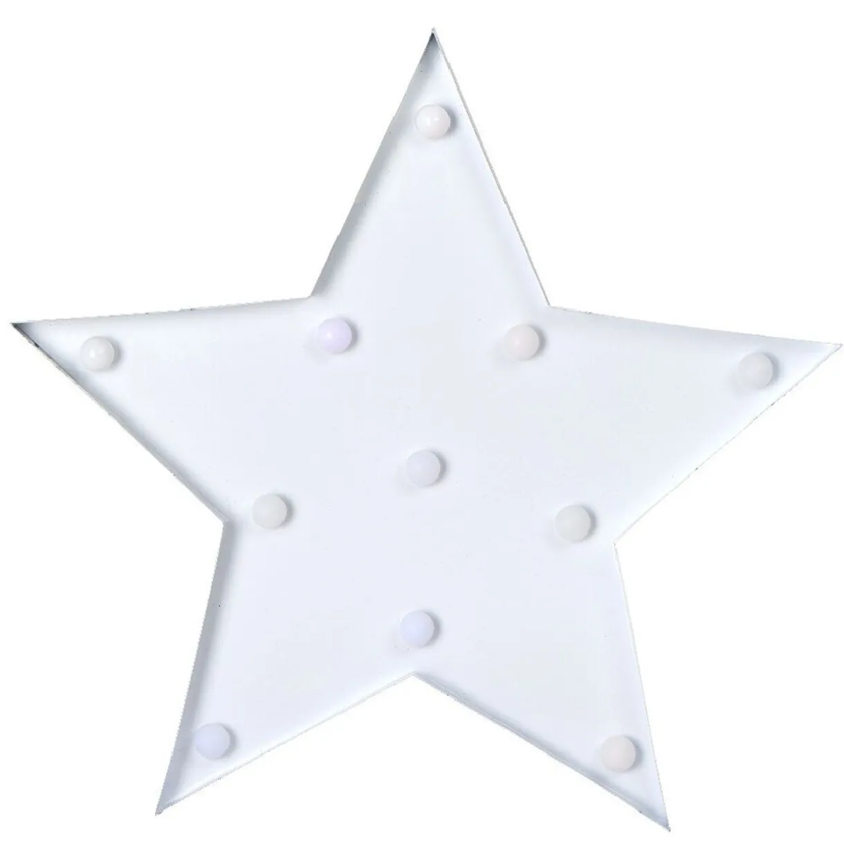 Gifi Etoile lumineuse blanche Noël à poser h. 32 cm^ Décoration Extérieure De Noël