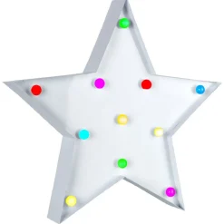 Gifi Etoile lumineuse blanche Noël à poser h. 32 cm^ Décoration Extérieure De Noël