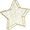 Gifi Etoile lumineuse en métal à poser 50 LED blanc chaud H29 cm^ Décoration Extérieure De Noël