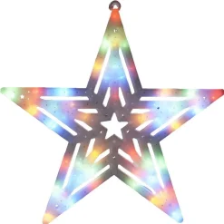 Gifi Etoile lumineuse multicolore blanche^ Décoration Extérieure De Noël