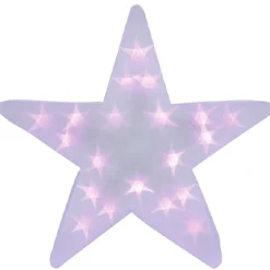 Gifi Etoile lumineuse rose fixe^ Décoration Extérieure De Noël