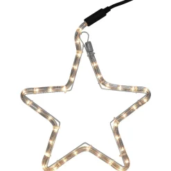 Gifi Etoile lumineuse tube blanc fixe^ Décoration Extérieure De Noël
