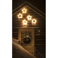 Gifi Etoile lumineuse tube blanc fixe^ Décoration Extérieure De Noël