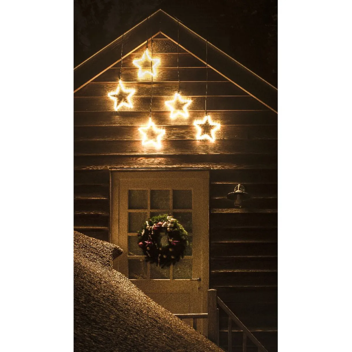 Gifi Etoile lumineuse tube blanc fixe^ Décoration Extérieure De Noël