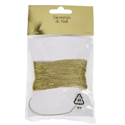 Gifi Fil doré pour boules de Noël 17 m^ Décoration Sapin