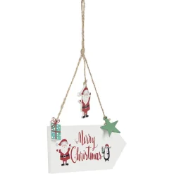 Gifi Flèche en bois de Noël à suspendre^ Décoration Sapin