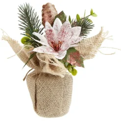 Gifi Fleur artificielle de Noël poinsettia rouge^ Table De Noël