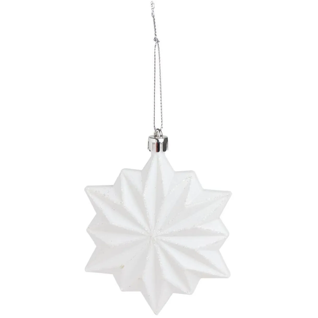 Gifi Flocon blanc à suspendre 8,5x2,5xH10,5cm^ Décoration Sapin