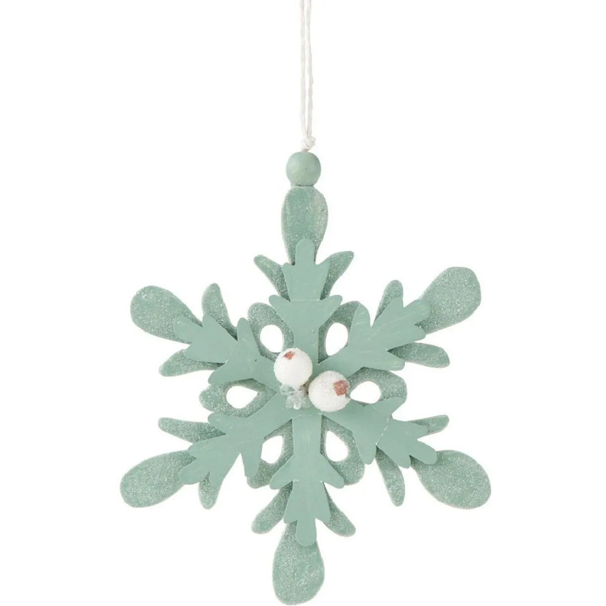 Gifi Flocon de neige à suspendre vert^ Décoration Sapin