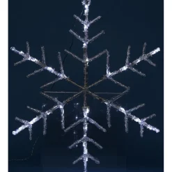 Gifi Flocon lumineux solaire blanc fixe^ Décoration Extérieure De Noël