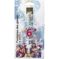 Hot Gifi Fontaine de glace feu d'artifice bouteille chiffre 6