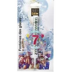 Clearance Gifi Fontaine de glace feu d'artifice bouteille chiffre 5