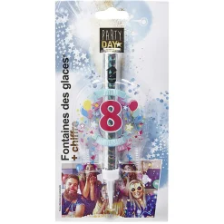 Hot Gifi Fontaine de glace feu d'artifice bouteille chiffre 8