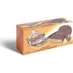 Discount Gifi Gaufrette fourrée orange-noisette glaçage chocolat noir 120gr