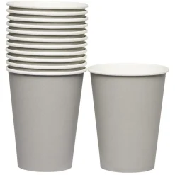 Sale Gifi Gobelet en carton gris 36 cl x12