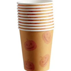 Best Gifi Gobelet en carton motif citrouille 25cl x10