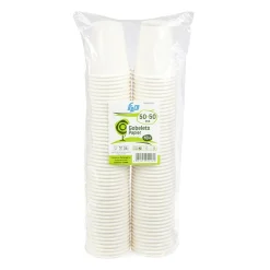 Outlet Gifi Gobelet en carton uni blanc 18 cl x100