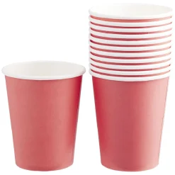Outlet Gifi Gobelet en carton uni corail 24 cl x10