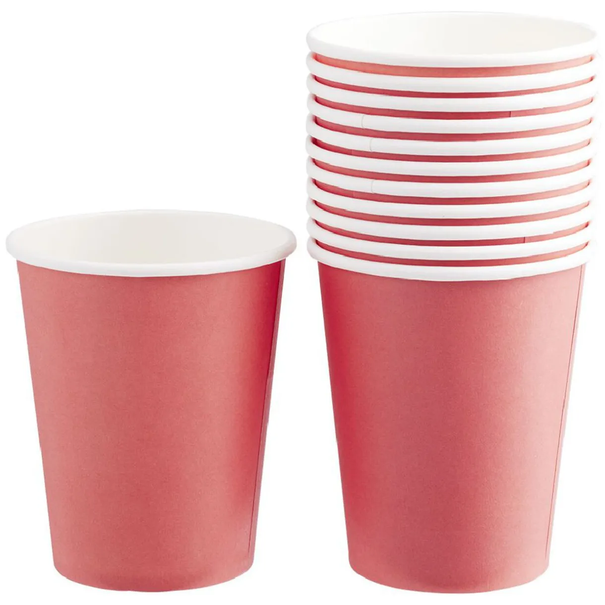 Outlet Gifi Gobelet en carton uni corail 24 cl x10