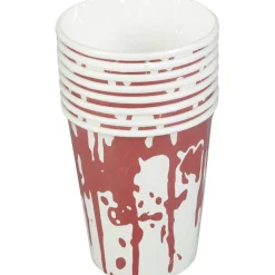 Discount Gifi Gobelet Halloween imprimé sang blanc et rouge x8