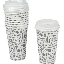 Sale Gifi Gobelet jetable avec couvercle x10