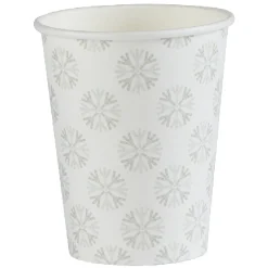 Best Gifi Gobelet jetable Noël motif flocon beige et gris 25 cl x10
