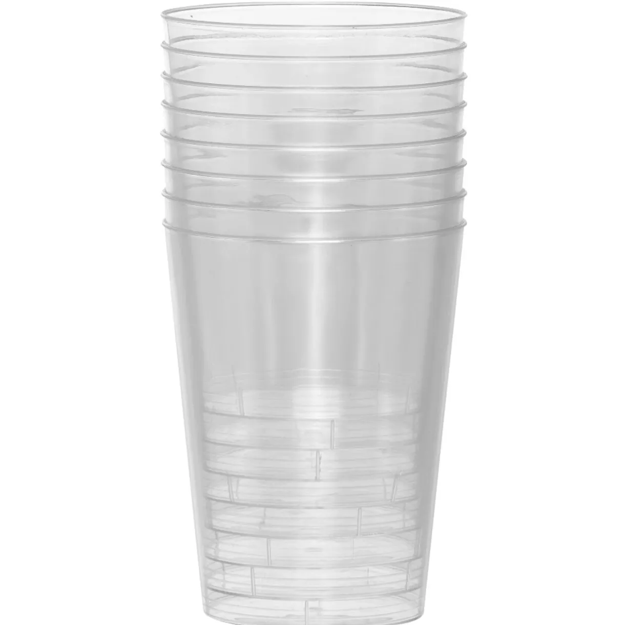 Outlet Gifi Gobelet transparent en plastique réutilisable 30 cl x8
