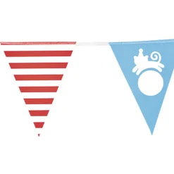 Gifi Guirlande à fanions Circus en papier rouge, blanc et bleu