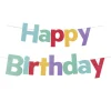 Sale Gifi Guirlande anniversaire Happy Birthday multicolore 2,5m