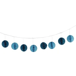 Discount Gifi Guirlande boule en papier bleu