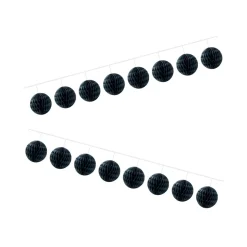 Best Gifi Guirlande boule papier noir 4 m