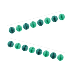 Sale Gifi Guirlande boule papier vert 4 m