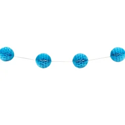 Clearance Gifi Guirlande de 15 boules en papier bleues turquoise 5 m