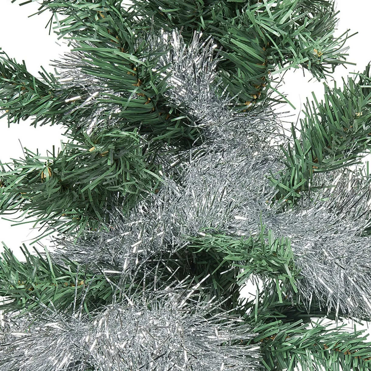 Outlet Gifi Guirlande de Noël à brins scintillants Argenté 4 m