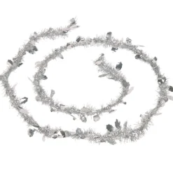 Gifi Guirlande de Noël argentée 2 m^ Décoration Extérieure De Noël