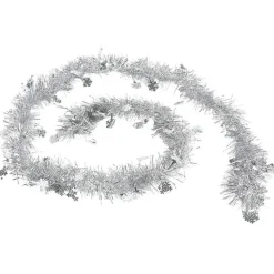 Gifi Guirlande de Noël argentée 2 m^ Décoration Extérieure De Noël