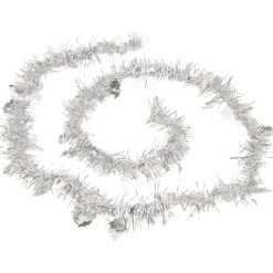 Gifi Guirlande de Noël argentée 2 m^ Décoration Extérieure De Noël