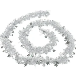 Gifi Guirlande de Noël argentée 2 m^ Décoration Extérieure De Noël