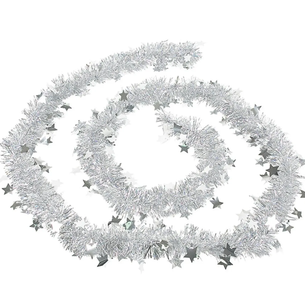 Gifi Guirlande de Noël argentée 2 m^ Décoration Extérieure De Noël